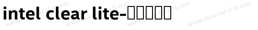 intel clear lite字体转换